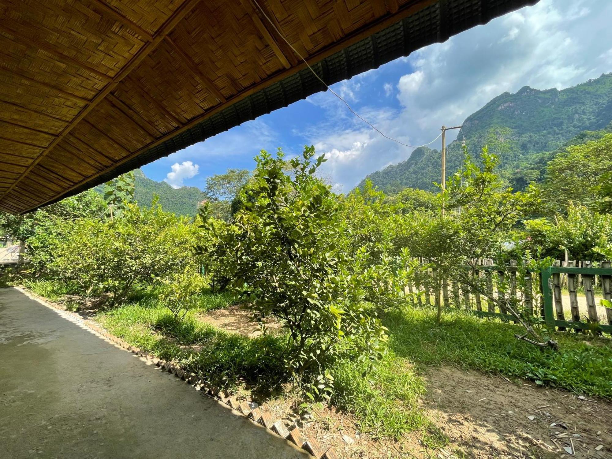 לינה וארוחת בוקר Nong Khiaw Ing Ing Mountain View מראה חיצוני תמונה